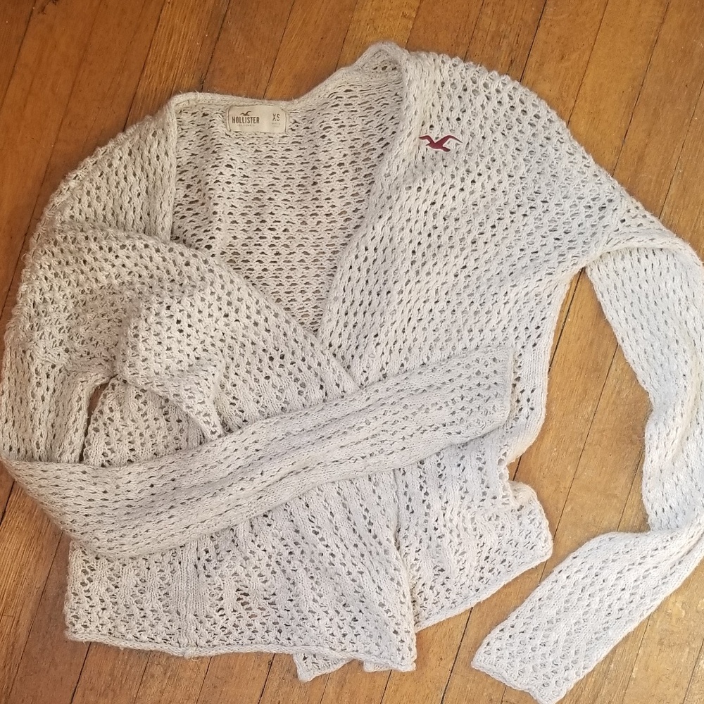 Hollister XS Crochet Cardigan